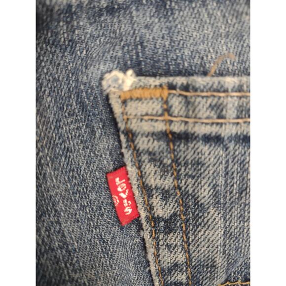 Men's Levi's 514 Slim Straight Jeans Size 33x30 Classic Distressed - Picture 3 of 8